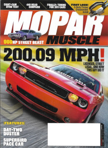 MOPAR MUSCLE 2013 MAY - WILD KENNE BELL CHALLENGER, 440 HEAD TESTS